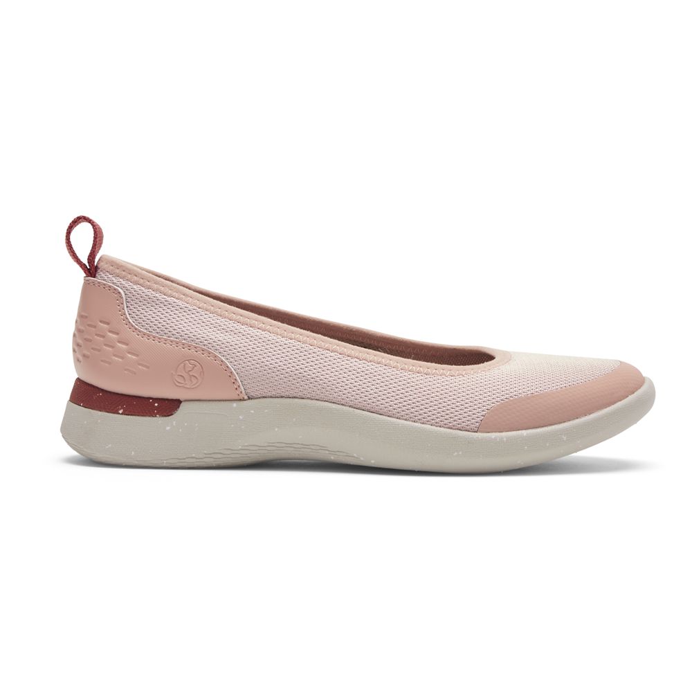 Sapatos Bailarinas Rockport Truflex Fly Knit Senhora - Rosa ( 521-RONMXW )